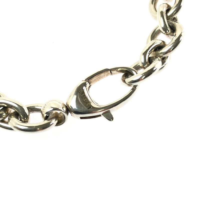 【中古品】【レディース】 GUCCI グッチ LOGO PLATE CHAIN BRACELET ロゴ プレート チェーン ブレスレット アクセサリー 182-260701-na-18-tagh サイズ：17 カラー：シルバー 万代Net店