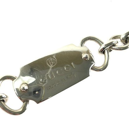 【中古品】【レディース】 GUCCI グッチ LOGO PLATE CHAIN BRACELET ロゴ プレート チェーン ブレスレット アクセサリー 182-260701-na-18-tagh サイズ：17 カラー：シルバー 万代Net店