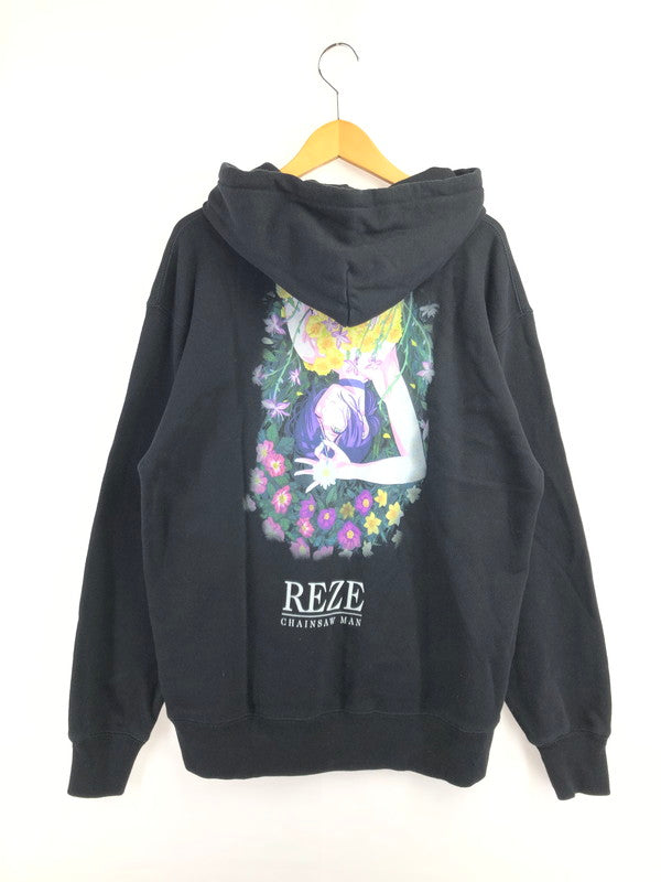 【中古品】【メンズ】 GLAMB グラム × チェンソーマン レゼ篇 HOODIE パーカー トップス 142-260702-rt-17-tag サイズ：L カラー：ブラック 万代Net店