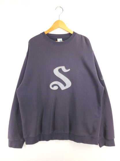 【中古品】【メンズ】 OLD STUSSY オールド ステューシー 00's OLD ENGLISH S LOGO SWEATSHIRT 2000年代 オールド イングリッシュ ロゴ スウェットシャツ 銀タグ トレーナー 142-260702-rt-14-tag サイズ：L カラー：ネイビー 万代Net店