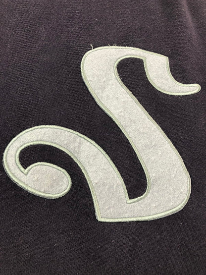 【中古品】【メンズ】 OLD STUSSY オールド ステューシー 00's OLD ENGLISH S LOGO SWEATSHIRT 2000年代 オールド イングリッシュ ロゴ スウェットシャツ 銀タグ トレーナー 142-260702-rt-14-tag サイズ：L カラー：ネイビー 万代Net店