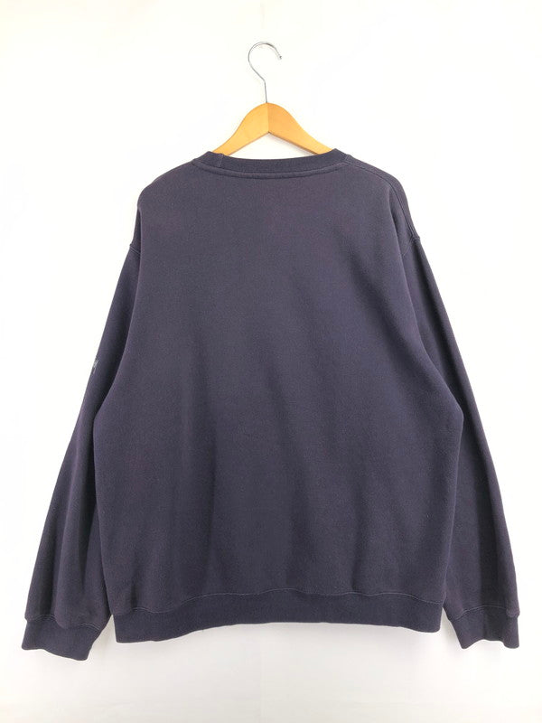 【中古品】【メンズ】 OLD STUSSY オールド ステューシー 00's OLD ENGLISH S LOGO SWEATSHIRT 2000年代 オールド イングリッシュ ロゴ スウェットシャツ 銀タグ トレーナー 142-260702-rt-14-tag サイズ：L カラー：ネイビー 万代Net店