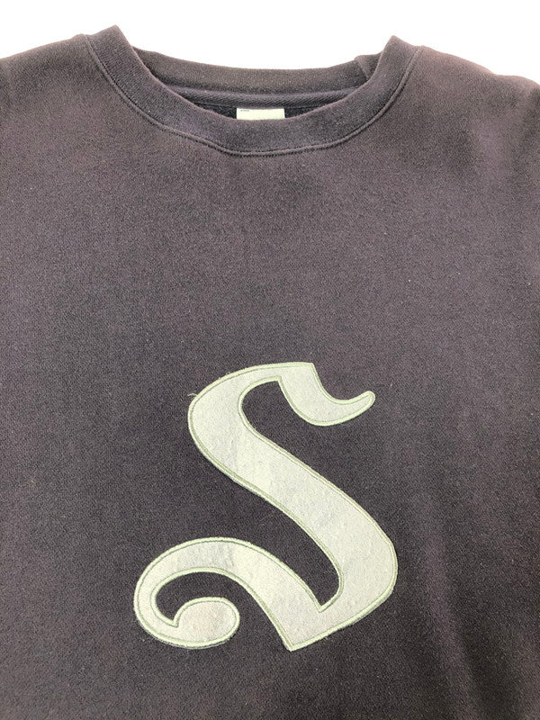 【中古品】【メンズ】 OLD STUSSY オールド ステューシー 00's OLD ENGLISH S LOGO SWEATSHIRT 2000年代 オールド イングリッシュ ロゴ スウェットシャツ 銀タグ トレーナー 142-260702-rt-14-tag サイズ：L カラー：ネイビー 万代Net店