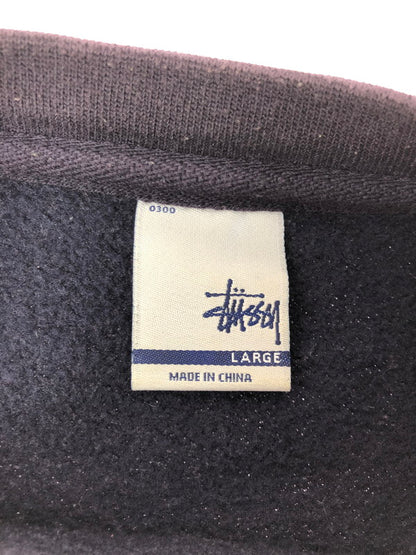 【中古品】【メンズ】 OLD STUSSY オールド ステューシー 00's OLD ENGLISH S LOGO SWEATSHIRT 2000年代 オールド イングリッシュ ロゴ スウェットシャツ 銀タグ トレーナー 142-260702-rt-14-tag サイズ：L カラー：ネイビー 万代Net店