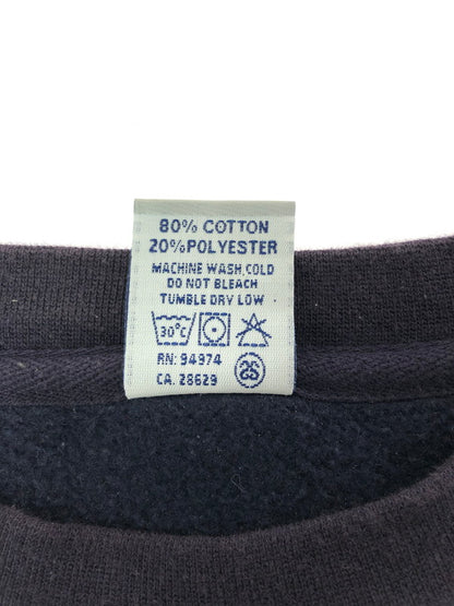 【中古品】【メンズ】 OLD STUSSY オールド ステューシー 00's OLD ENGLISH S LOGO SWEATSHIRT 2000年代 オールド イングリッシュ ロゴ スウェットシャツ 銀タグ トレーナー 142-260702-rt-14-tag サイズ：L カラー：ネイビー 万代Net店