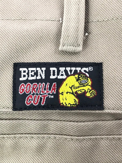【中古美品】【メンズ】 BEN DAVIS ベンデイビス GORILLA CUT WORK PANTS 675 ゴリラカット ワークパンツ メキシコ製 ボトムス 157-260703-YY-18-tagh サイズ：34 カラー：ベージュ 万代Net店