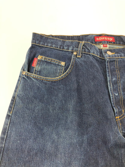 【中古品】【メンズ】 OLD STUSSY オールド ステューシー 90's DENIM PANTS 90年代 デニム パンツ USA製 赤タグ ジーンズ 153-260702-rt-06-tag サイズ：36 カラー：インディゴ 万代Net店