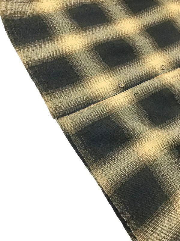 【中古品】【メンズ】 CAL TOP キャル トップ L/S OMBRE CHECK SHIRT ロングスリーブ オンブレ チェック シャツ 長袖シャツ USA製 トップス 146-260820-rt-09-tag サイズ：3XL カラー：ブラウン 万代Net店