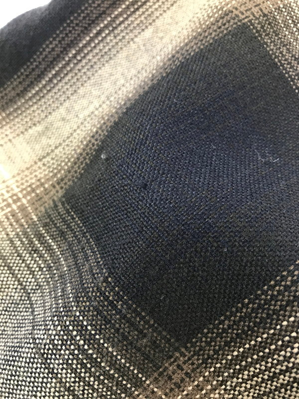 【中古品】【メンズ】 CAL TOP キャル トップ L/S OMBRE CHECK SHIRT ロングスリーブ オンブレ チェック シャツ 長袖シャツ USA製 トップス 146-260820-rt-09-tag サイズ：3XL カラー：ブラウン 万代Net店
