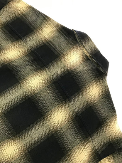 【中古品】【メンズ】 CAL TOP キャル トップ L/S OMBRE CHECK SHIRT ロングスリーブ オンブレ チェック シャツ 長袖シャツ USA製 トップス 146-260820-rt-09-tag サイズ：3XL カラー：ブラウン 万代Net店