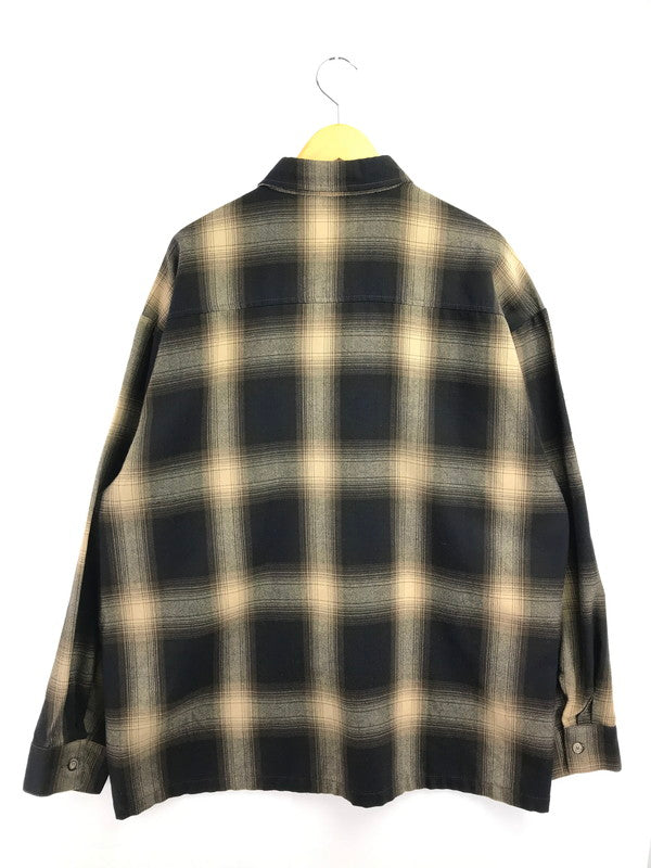 【中古品】【メンズ】 CAL TOP キャル トップ L/S OMBRE CHECK SHIRT ロングスリーブ オンブレ チェック シャツ 長袖シャツ USA製 トップス 146-260820-rt-09-tag サイズ：3XL カラー：ブラウン 万代Net店