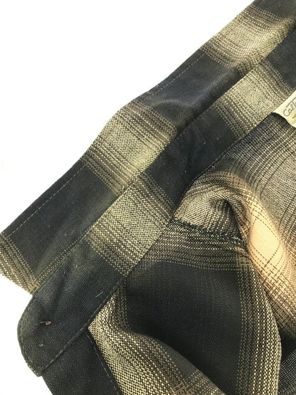 【中古品】【メンズ】 CAL TOP キャル トップ L/S OMBRE CHECK SHIRT ロングスリーブ オンブレ チェック シャツ 長袖シャツ USA製 トップス 146-260820-rt-09-tag サイズ：3XL カラー：ブラウン 万代Net店