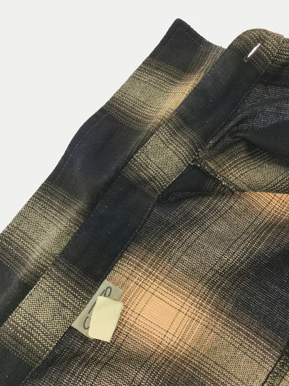 【中古品】【メンズ】 CAL TOP キャル トップ L/S OMBRE CHECK SHIRT ロングスリーブ オンブレ チェック シャツ 長袖シャツ USA製 トップス 146-260820-rt-09-tag サイズ：3XL カラー：ブラウン 万代Net店