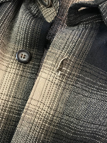 【中古品】【メンズ】 CAL TOP キャル トップ L/S OMBRE CHECK SHIRT ロングスリーブ オンブレ チェック シャツ 長袖シャツ USA製 トップス 146-260820-rt-09-tag サイズ：3XL カラー：ブラウン 万代Net店