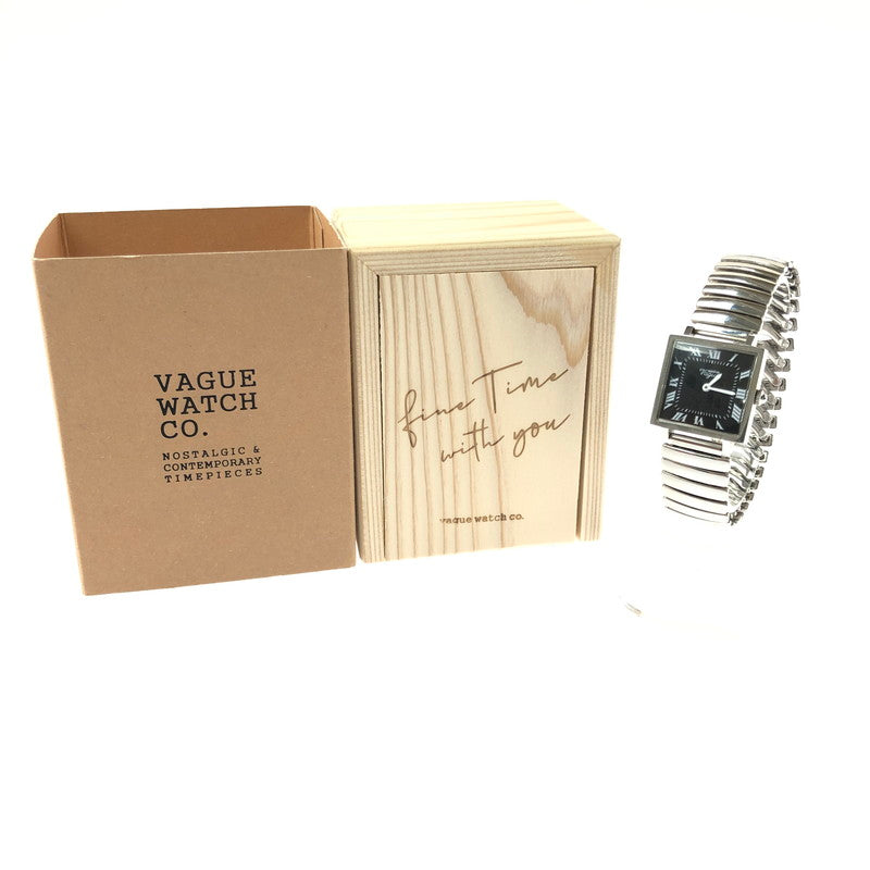 【中古品】【メンズ】 VAGUE WATCH CO. ヴァーグ ウォッチ カンパニー CARRE EXTENSION CR-L-003-SS-SE カレ エクステンション クォーツ 腕時計 197-260701-na-13-tagh カラー：シルバー 万代Net店