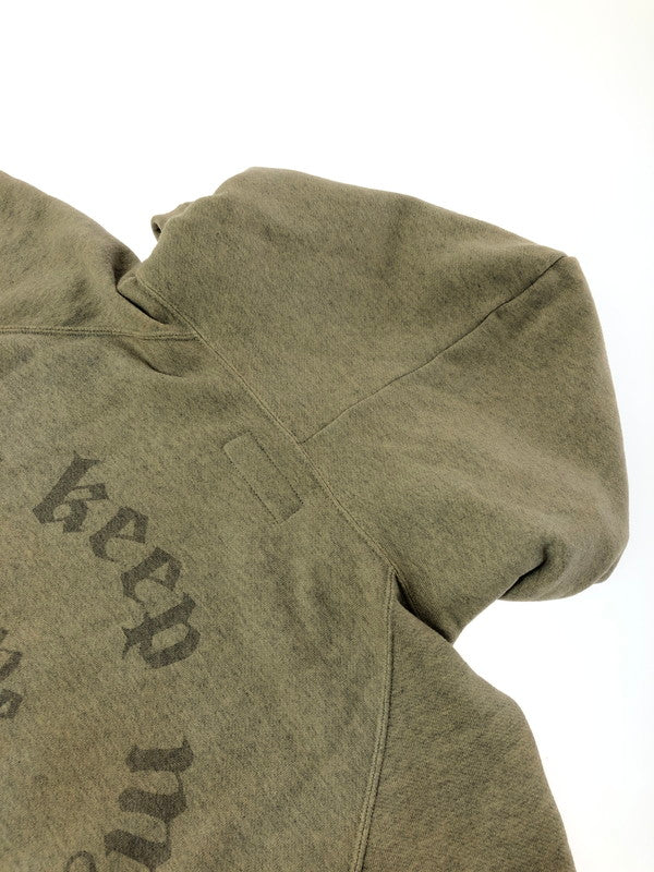 【現状渡し品】【メンズ】 LAID BACK レイド バック LOGO SWEAT HOODIE ヴィンテージ加工 ロゴ スウェット フーディー パーカー 142-260702-rt-16-tag サイズ：2 カラー：ベージュ 万代Net店