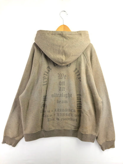 【現状渡し品】【メンズ】 LAID BACK レイド バック LOGO SWEAT HOODIE ヴィンテージ加工 ロゴ スウェット フーディー パーカー 142-260702-rt-16-tag サイズ：2 カラー：ベージュ 万代Net店