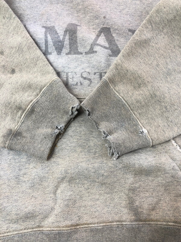 【現状渡し品】【メンズ】 LAID BACK レイド バック LOGO SWEAT HOODIE ヴィンテージ加工 ロゴ スウェット フーディー パーカー 142-260702-rt-16-tag サイズ：2 カラー：ベージュ 万代Net店