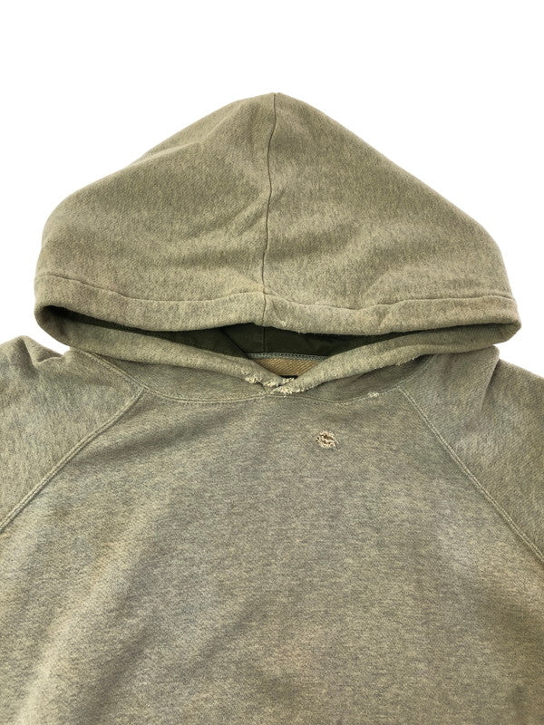 【現状渡し品】【メンズ】 LAID BACK レイド バック LOGO SWEAT HOODIE ヴィンテージ加工 ロゴ スウェット フーディー パーカー 142-260702-rt-16-tag サイズ：2 カラー：ベージュ 万代Net店