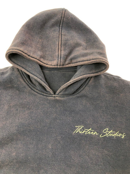 【現状渡し品】【メンズ】 THIRTEEN STUDIOS サーティーン スタジオ DOUBLE LAYER REVERSIBLE HOODIE ダブル れいたー リバーシブル フーディー パーカー 142-260702-rt-15-tag サイズ：XL カラー：ネイビー 万代Net店