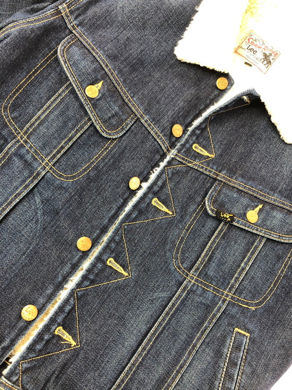 【中古品】【メンズ】 LEE リー BOA STORM RIDER DENIM LT0523 ボア ストーム ライダー デニム ジャケット ジージャン ライトアウター 145-260823-rt-26-tagh サイズ：M カラー：インディゴ 万代Net店