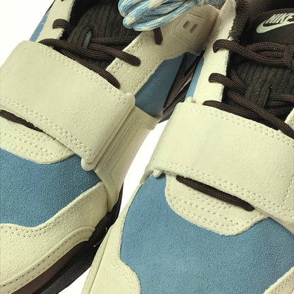 【中古美品】【メンズ】 NIKE ナイキ × TRAVIS SCOTT トラヴィススコット ZOOM FIELD JAXX HQ3072-400 ズーム フィールド ジャックス スニーカー 靴 160-260706-na-01-tagh サイズ：27.5cm US 9.5 カラー：LECHE BLUE/BAROQUE BROWN 万代Net店