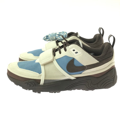 【中古美品】【メンズ】 NIKE ナイキ × TRAVIS SCOTT トラヴィススコット ZOOM FIELD JAXX HQ3072-400 ズーム フィールド ジャックス スニーカー 靴 160-260706-na-01-tagh サイズ：27.5cm US 9.5 カラー：LECHE BLUE/BAROQUE BROWN 万代Net店