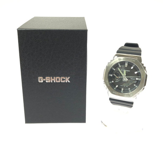 【中古品】【メンズ】 G-SHOCK ジーショック ANALOG-DIGITAL 2100 SERIES GBM-2100-1AJF アナログ デジタル タフソーラー 腕時計 196-260701-na-09-tagh カラー：ブラック/シルバー 万代Net店
