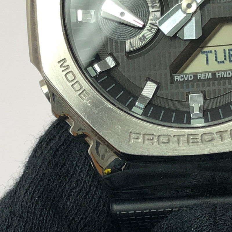 【中古品】【メンズ】 G-SHOCK ジーショック ANALOG-DIGITAL 2100 SERIES GBM-2100-1AJF アナログ デジタル タフソーラー 腕時計 196-260701-na-09-tagh カラー：ブラック/シルバー 万代Net店