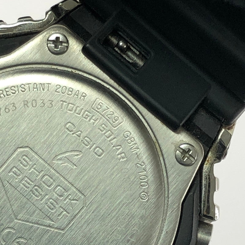 【中古品】【メンズ】 G-SHOCK ジーショック ANALOG-DIGITAL 2100 SERIES GBM-2100-1AJF アナログ デジタル タフソーラー 腕時計 196-260701-na-09-tagh カラー：ブラック/シルバー 万代Net店