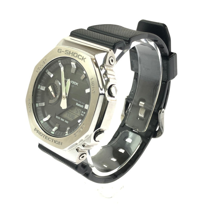 【中古品】【メンズ】 G-SHOCK ジーショック ANALOG-DIGITAL 2100 SERIES GBM-2100-1AJF アナログ デジタル タフソーラー 腕時計 196-260701-na-09-tagh カラー：ブラック/シルバー 万代Net店