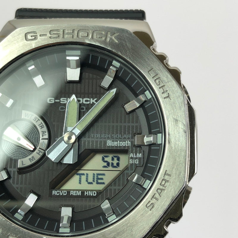 【中古品】【メンズ】 G-SHOCK ジーショック ANALOG-DIGITAL 2100 SERIES GBM-2100-1AJF アナログ デジタル タフソーラー 腕時計 196-260701-na-09-tagh カラー：ブラック/シルバー 万代Net店