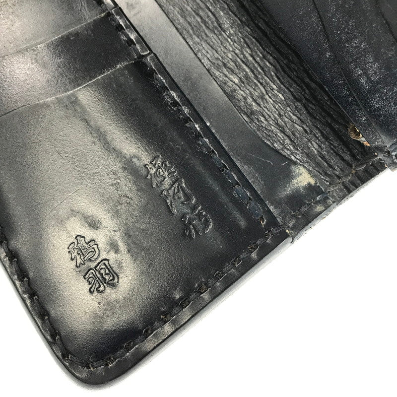 【中古品】【メンズ】 革蛸謹製 伝説モデル 鴉羽 極阿形 LEATHER LONG WALLET レザー ロングウォレット 長財布 200-260802-hi-15-tagh カラー：ブラック 万代Net店