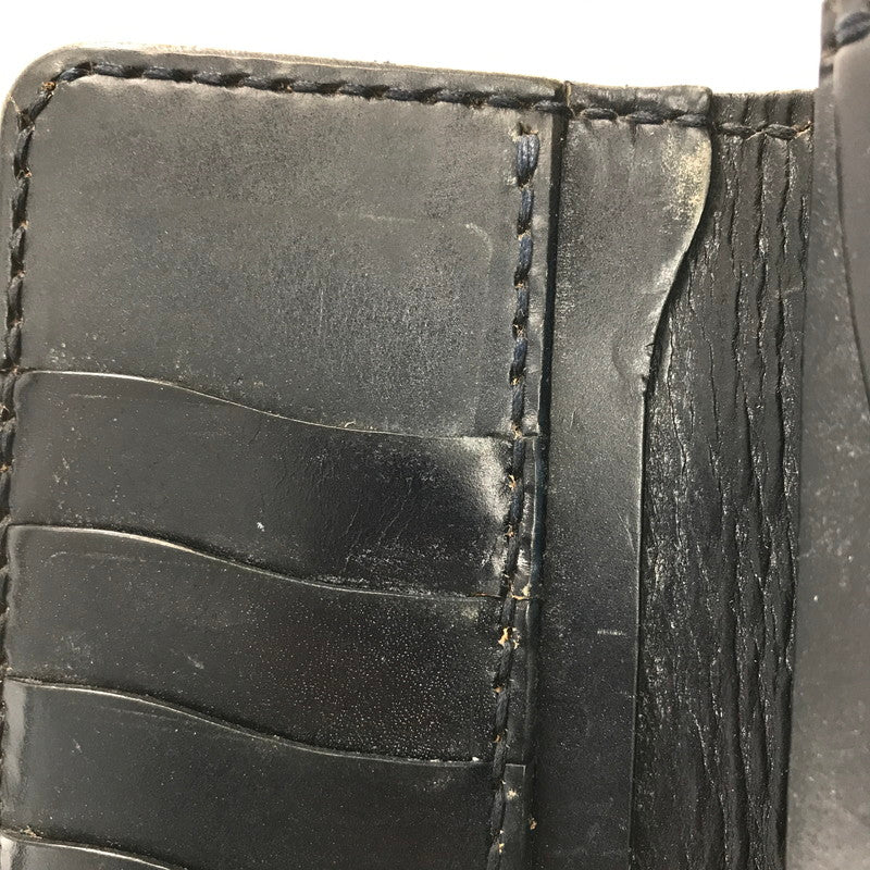 【中古品】【メンズ】 革蛸謹製 伝説モデル 鴉羽 極阿形 LEATHER LONG WALLET レザー ロングウォレット 長財布 200-260802-hi-15-tagh カラー：ブラック 万代Net店