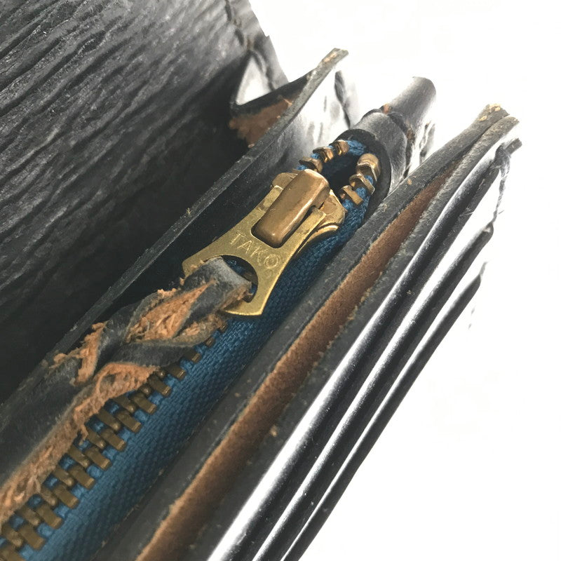 【中古品】【メンズ】 革蛸謹製 伝説モデル 鴉羽 極阿形 LEATHER LONG WALLET レザー ロングウォレット 長財布 200-260802-hi-15-tagh カラー：ブラック 万代Net店