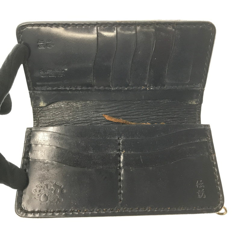 【中古品】【メンズ】 革蛸謹製 伝説モデル 鴉羽 極阿形 LEATHER LONG WALLET レザー ロングウォレット 長財布 200-260802-hi-15-tagh カラー：ブラック 万代Net店