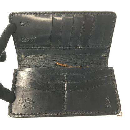 【中古品】【メンズ】 革蛸謹製 伝説モデル 鴉羽 極阿形 LEATHER LONG WALLET レザー ロングウォレット 長財布 200-260802-hi-15-tagh カラー：ブラック 万代Net店