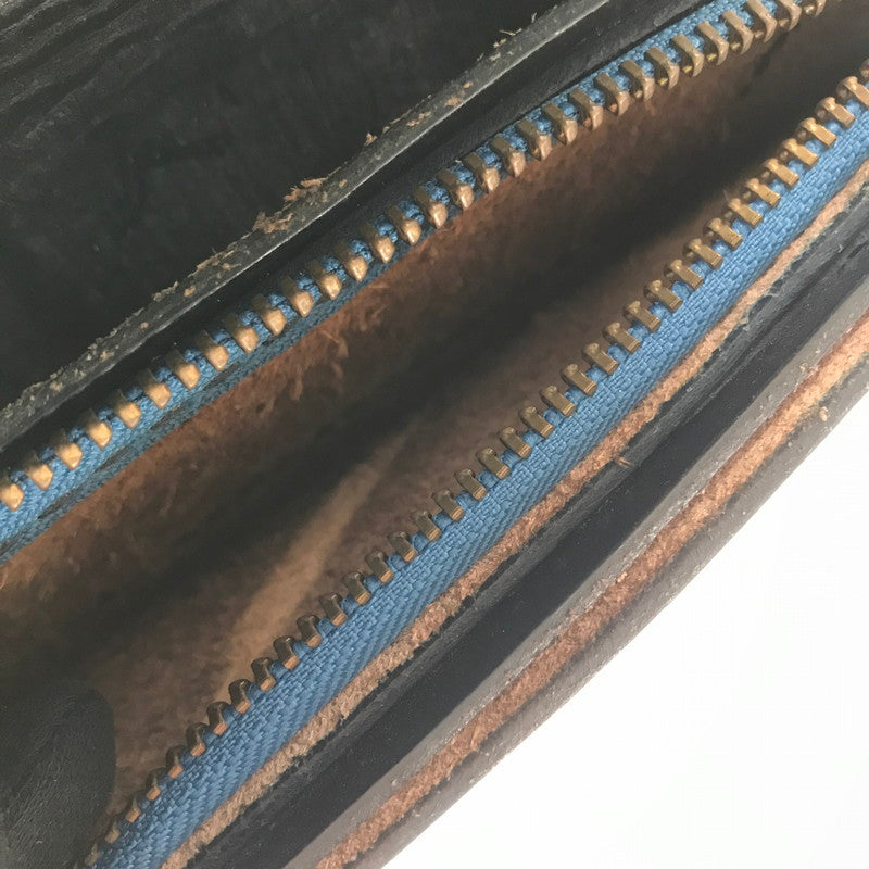 【中古品】【メンズ】 革蛸謹製 伝説モデル 鴉羽 極阿形 LEATHER LONG WALLET レザー ロングウォレット 長財布 200-260802-hi-15-tagh カラー：ブラック 万代Net店