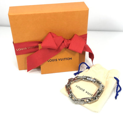 【中古品】【メンズ】 LOUIS VUITTON ルイ・ヴィトン MONOGRAM CHAIN BRACELET M00309 LE0291 ブレスレット チェーン モノグラム アクセサリー 179-260630-na-03-tagh カラー：シルバー 万代Net店