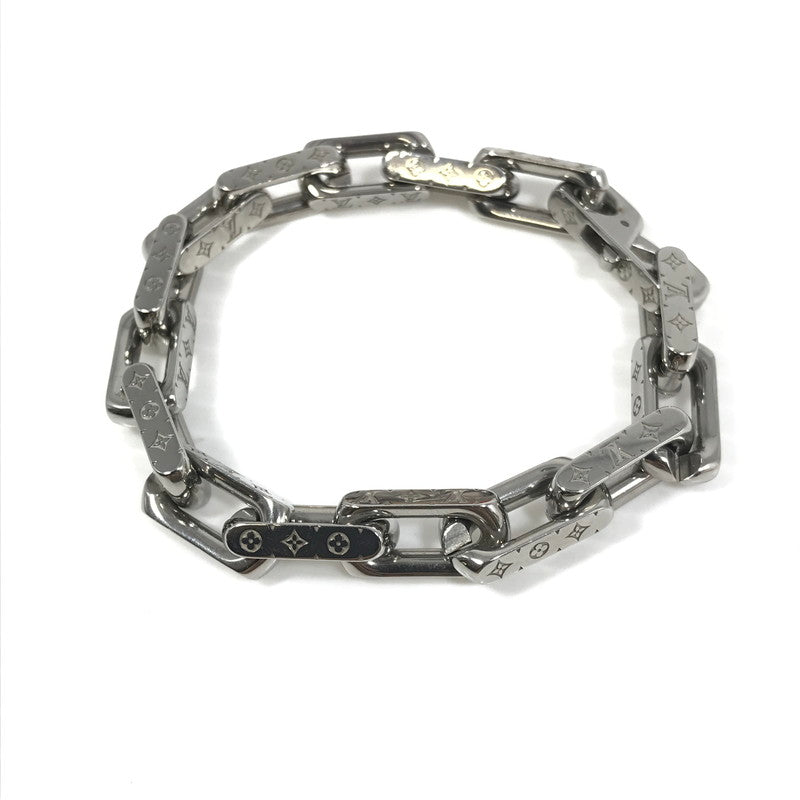 【中古品】【メンズ】 LOUIS VUITTON ルイ・ヴィトン MONOGRAM CHAIN BRACELET M00309 LE0291 ブレスレット チェーン モノグラム アクセサリー 179-260630-na-03-tagh カラー：シルバー 万代Net店