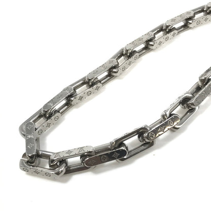 【中古品】【メンズ】 LOUIS VUITTON ルイ・ヴィトン MONOGRAM CHAIN NECKLACE M00307 LE0281 ネックレス チェーン モノグラム アクセサリー 179-260630-na-04-tagh カラー：シルバー 万代Net店