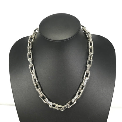 【中古品】【メンズ】 LOUIS VUITTON ルイ・ヴィトン MONOGRAM CHAIN NECKLACE M00307 LE0281 ネックレス チェーン モノグラム アクセサリー 179-260630-na-04-tagh カラー：シルバー 万代Net店