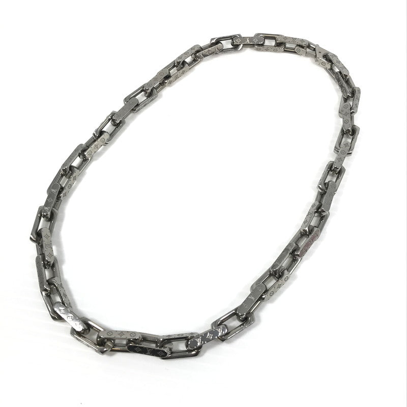 【中古品】【メンズ】 LOUIS VUITTON ルイ・ヴィトン MONOGRAM CHAIN NECKLACE M00307 LE0281 ネックレス チェーン モノグラム アクセサリー 179-260630-na-04-tagh カラー：シルバー 万代Net店