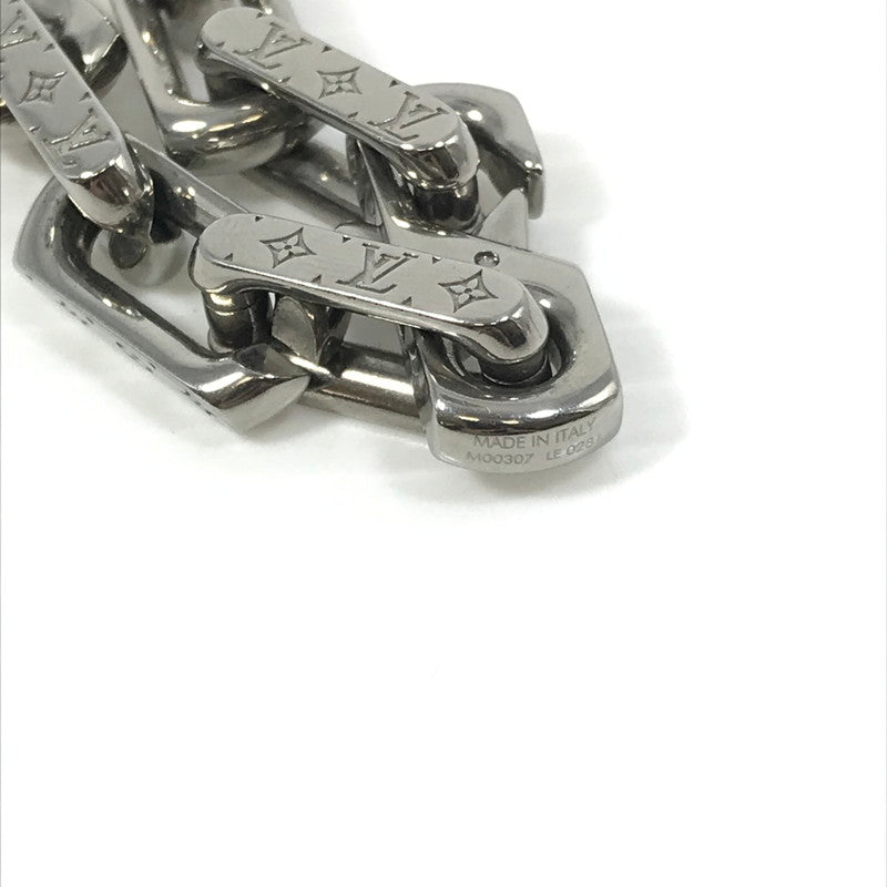 【中古品】【メンズ】 LOUIS VUITTON ルイ・ヴィトン MONOGRAM CHAIN NECKLACE M00307 LE0281 ネックレス チェーン モノグラム アクセサリー 179-260630-na-04-tagh カラー：シルバー 万代Net店