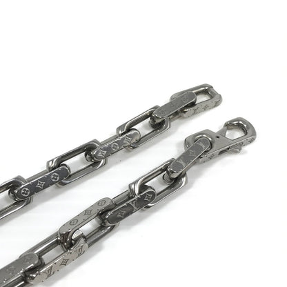【中古品】【メンズ】 LOUIS VUITTON ルイ・ヴィトン MONOGRAM CHAIN NECKLACE M00307 LE0281 ネックレス チェーン モノグラム アクセサリー 179-260630-na-04-tagh カラー：シルバー 万代Net店