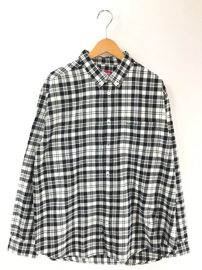 【中古美品】【メンズ】 SUPREME シュプリーム 25AW FLANNEL SHIRT 25年 フランネルシャツ 長袖 シャツ 149-260703-YY-01-tagh サイズ：L カラー：ブラック/ホワイト 万代Net店
