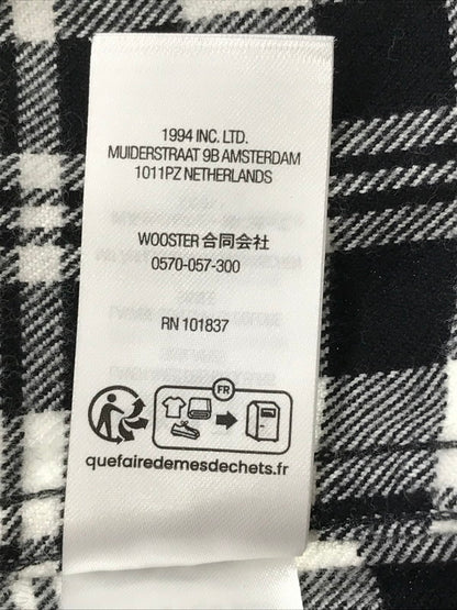【中古美品】【メンズ】 SUPREME シュプリーム 25AW FLANNEL SHIRT 25年 フランネルシャツ 長袖 シャツ 149-260703-YY-01-tagh サイズ：L カラー：ブラック/ホワイト 万代Net店