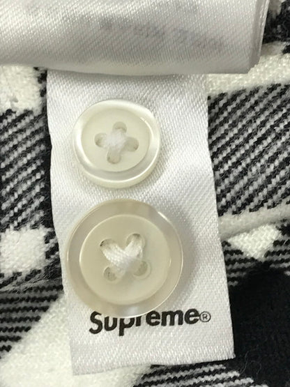 【中古美品】【メンズ】 SUPREME シュプリーム 25AW FLANNEL SHIRT 25年 フランネルシャツ 長袖 シャツ 149-260703-YY-01-tagh サイズ：L カラー：ブラック/ホワイト 万代Net店