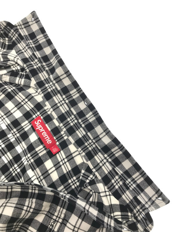 【中古美品】【メンズ】 SUPREME シュプリーム 25AW FLANNEL SHIRT 25年 フランネルシャツ 長袖 シャツ 149-260703-YY-01-tagh サイズ：L カラー：ブラック/ホワイト 万代Net店