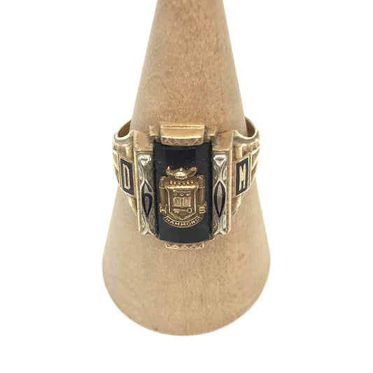 【現状渡し品】【メンズ】 JOSTEN ジャスティン 1960年製 10K "HAMMOND" COLLEGE RING カレッジリング 指輪 アクセサリー 192-260629-na-03-tagh カラー：ゴールド 万代Net店